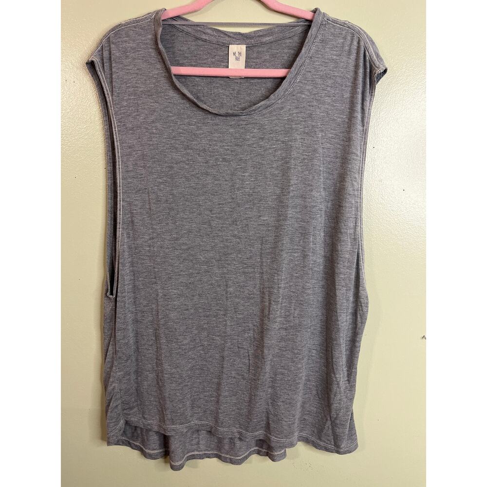 Free People We The Free "The It" Gray Muscle Tank Top, size large - Picture 2 of 8